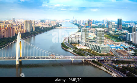 Städtische Landschaft von Guangzhou, China Stockfoto