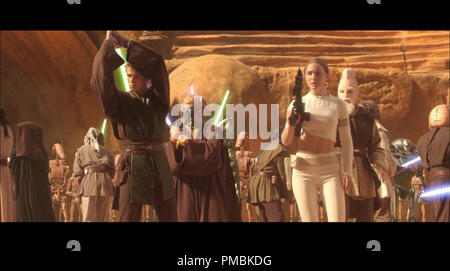 Hayden Christensen, Natalie Portman, "Star Wars Episode II: Angriff der Klonkrieger" (2002) Stockfoto
