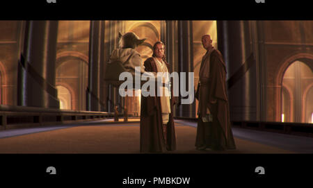 Ewan McGregor, Samuel L. Jackson, "Star Wars Episode II: Angriff der Klonkrieger" (2002) Stockfoto