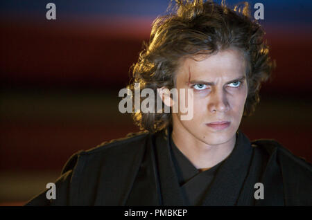 Hayden Christensen spielt gestörten jungen Jedi Anakin Skywalker in Star Wars: Episode III - Die Rache der Sith. TM & © 2005 Lucasfilm Ltd. Alle Rechte vorbehalten. Stockfoto