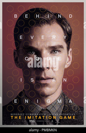 BENEDICT cumberbatch Sterne in der Nachahmung Spiel - Poster Stockfoto