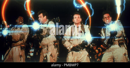 Ernie Hudson, Dan Aykroyd, Bill Murray und Harold Ramis in "Ghostbusters (1984) Stockfoto