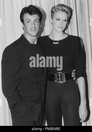 Sylvester Stallone und Brigitte Nielsen ca. 1986 © GFS/Hollywood Archiv - Alle Rechte vorbehalten File Reference # 32603 023 THA Stockfoto