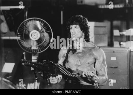 Sylvester Stallone als Rambo in "Rambo: First Blood Part 2', 1985 Carolco Pictures Datei Referenz # 32603 080 THA Stockfoto