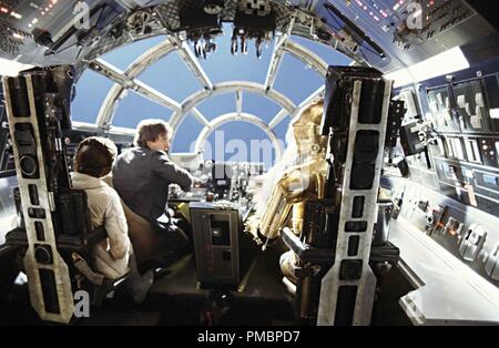 Der Innenraum des Millennium Falcon Cockpit in "Star Wars Episode V: Das Imperium schlägt zurück" (1980) Datei Referenz # 32603 432 THA Stockfoto