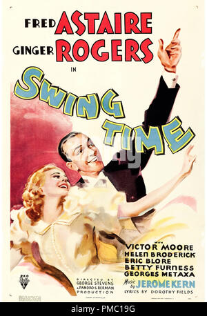 Fred Astaire, Ginger Rogers, Swing Time (RKO, 1936). Poster Datei Referenz # 33595 277 THA Stockfoto