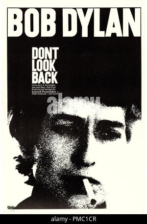 Bob Dylan, schau nicht zurück (Leacock-Pennebaker, 1967). Poster Datei Referenz # 33595 368 THA Stockfoto