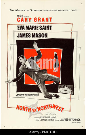 Cary Grant, Norden durch Northwest (MGM, 1959). Poster Datei Referenz # 33595 386 THA Stockfoto