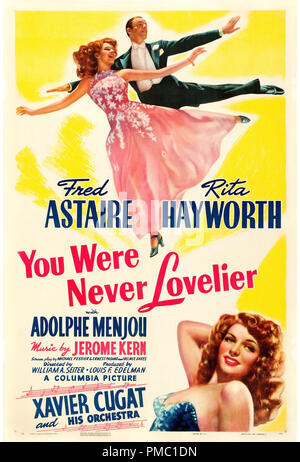 Fred Astaire, Rita Hayworth, sie wurden nie Schöner (Columbia, 1942). Poster Datei Referenz # 33595 393 THA Stockfoto