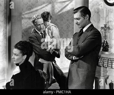 Vivien Leigh, Clark Gable, Leslie Howard, „Gone with the Wind“ (1939) MGM File Reference # 33595 497THA Stockfoto