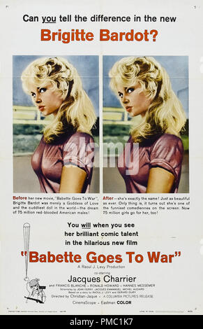 BABETTE zieht in den Krieg, Brigitte Bardot, 1959 Stockfotografie - Alamy