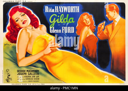 Rita Hayworth Gilda (Columbia, 1946). Französische Lobby Card Datei Referenz # 33595 591 THA Stockfoto