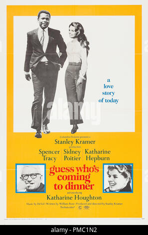 Sidney Poitier, erraten, wer kommt zum Abendessen (Columbia, 1967). Poster Datei Referenz # 33595 601 THA Stockfoto