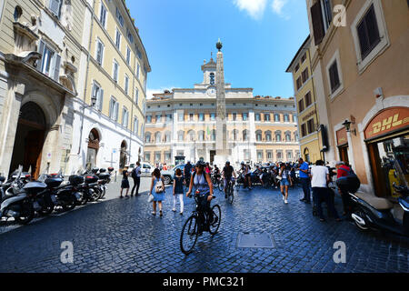 Die italienische Abgeordnetenkammer in der Monteciitori Palace in Rom. Stockfoto