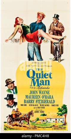 John Wayne, Maureen O'Hara, The Quiet Man (Republik, 1952). Poster Datei Referenz # 33595 781 THA Stockfoto