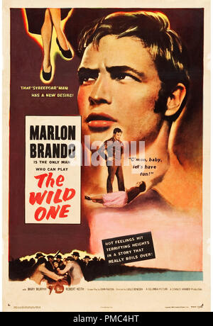 Marlon Brando, Der Wilde (Columbia, 1953). Poster Datei Referenz # 33595 797 THA Stockfoto