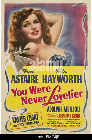 Rita Hayworth, Fred Astaire, sie wurden nie Schöner (Columbia, 1942). Poster Datei Referenz # 33595 822 THA Stockfoto