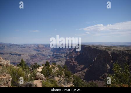 Landschaft des Grand Canyon, AZ, Juli 2018 Stockfoto