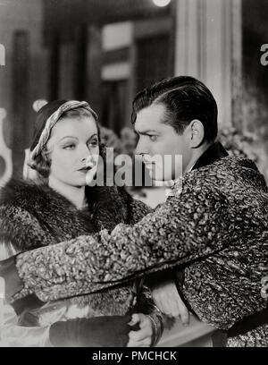 Clark Gable, Myrna Loy, in "Manhattan Melodrama" (MGM, 1934). Datei Referenz # 33636 394 THA Stockfoto