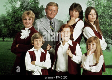 Shirley Jones, Dave Madden, David Cassidy, Susan Dey, Suzanne Crough, Danny Bonaduce, Brian Forster, "Die Partridge Familie' (ca. 1972) Columbia Pictures Fernsehen Datei Referenz # 92400 JPY 175 THA nur für redaktionelle Verwendung - Alle Rechte vorbehalten Stockfoto