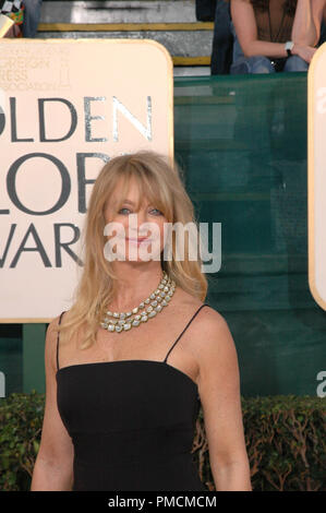 Ankunft am 'Golden Globe Awards - 62. jährlichen "Goldie Hawn 1-16-2005 Datei Referenz Nr. 1080 091 PLX für redaktionelle Verwendung Stockfoto