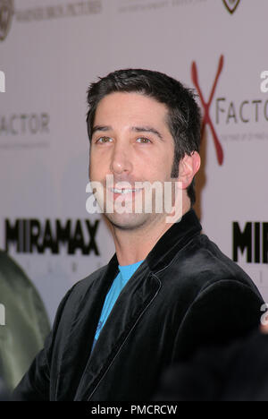 Die Aviator Premiere 12-01-2004 David Schwimmer Foto von Joseph Martinez/PictureLux Datei Referenz # 37751 0090 - picturelux nur für redaktionelle Verwendung - Alle Rechte vorbehalten Stockfoto