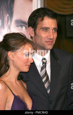 'Näher' Premiere 11-22-2004 Natalie Portman, Clive Owen Foto von Joseph Martinez/PictureLux Datei Referenz # 22014 0071 - picturelux nur für redaktionelle Verwendung - Alle Rechte vorbehalten Stockfoto