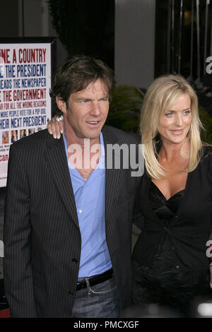 "American Dreamz" (Premiere) Dennis Quaid, Kimberly Buffington 04-11-2006/Arclight Hollywood Theater/Hollywood, CA/Universal Pictures/Foto von Joseph Martinez/PictureLux Datei Referenz # 22714 0079 - picturelux nur für redaktionelle Verwendung - Alle Rechte vorbehalten Stockfoto