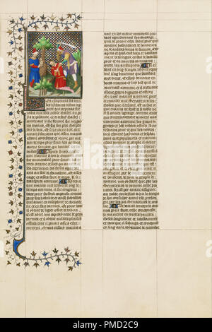 Der Leiter der Marcus gezeigt, Gaius Marius und Marius von einem Slave getötet. Datum/Zeit: Ca. 1413 - 1415. Folio. Tempera Farben, Blattgold, Gold Farbe und Tusche auf Pergament. Höhe: 420 mm (16.53 in); Breite: 296 mm (11,65 in). Autor: Unbekannt. Stockfoto