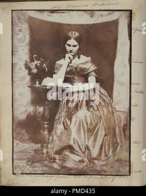 Miss Thomson von St. Andrews. Datum/Zeit: Ca. 1845. Drucken. Salz, aus einem calotype negativ. Höhe: 198 mm (7,79 in); Breite: 143 mm (5.62 in). Autor: Dr. John Adamson. Stockfoto