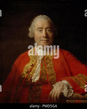 David Hume, 1711 - 1776. Der Historiker und Philosoph. Datum/Zeitraum: 1766. Malerei. Öl auf Leinwand. Höhe: 762 mm (30 in); Breite: 635 mm (25 in). Autor: Allan Ramsay. Stockfoto