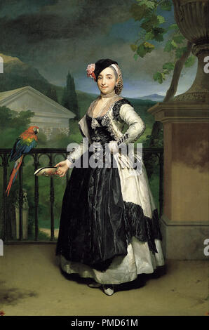 Retrato de la Marquesa de Llano, Doña Isabel de Arce y Parreño. Datum/Zeit: Ca. 1775. Malerei. Öl auf Leinwand. Höhe: 250 cm (98,4 in); Breite: 148 cm (58,2 in). Autor: Anton Raphael Mengs. MENGS, Anton Raphael. Stockfoto