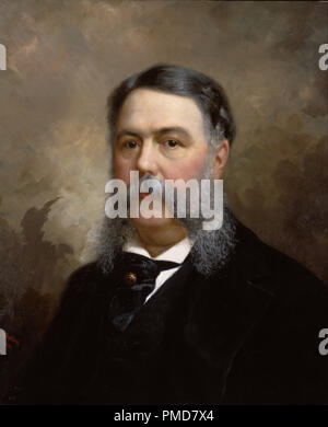 Chester A. Arthur. Datum/Zeitraum: 1881. Malerei. Öl auf Leinwand. Höhe: 622 mm (24,48 in); Breite: 508 mm (20 in). Autor: OLE PETER HANSEN BALLING. Stockfoto