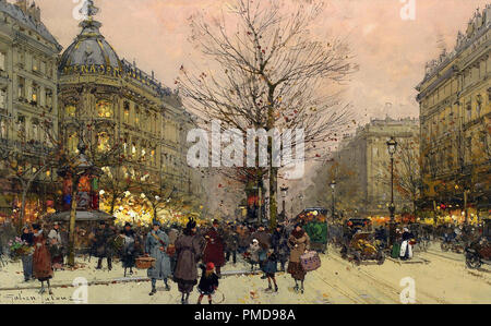 Galien-Laloue Eugene - Les Grands Boulevards Paris 2 Stockfoto