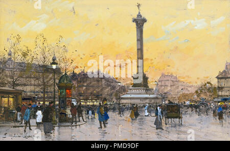 Galien-Laloue Eugene - Place De La Bastille, 08. Stockfoto