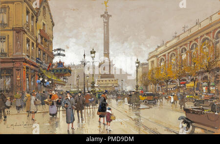 Galien-Laloue Eugene - Place De La Bastille 11. Stockfoto