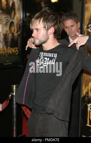 Der Herr der Ringe: Die Rückkehr des Königs Premiere 12-03-2003 Dominic Monaghan Foto von Joseph Martinez - Alle Rechte vorbehalten File Reference # 21640 0238 PLX nur für redaktionelle Verwendung - Alle Rechte vorbehalten Stockfoto