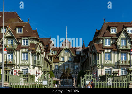 Deauville (Frankreich): die Normandy Barriere Grand Hotel (nicht für Postkarte Produktion verfügbar) Stockfoto