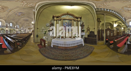 360 Grad Panorama Ansicht von Johannes der Täufer katholische Kirche - Erweiterung altar