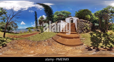 360 Grad Panorama Ansicht von Neukaledonien Geschichte Prony Poudriere