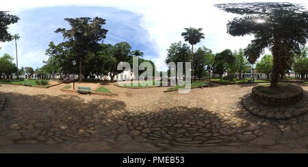 360 Grad Panorama Ansicht von Praca da Igreja de Nossa Senhora dos Remédios