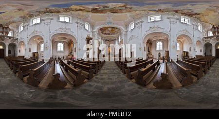 360 Grad Panorama Ansicht von Der Dom von Arlesheim