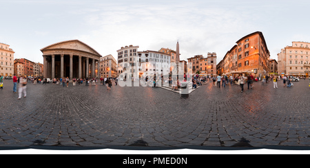 360 Grad Panorama Ansicht von Pantheon Platz
