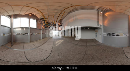 360 Grad Panorama Ansicht von Der Hannover Airport. Aussichtsterrasse.