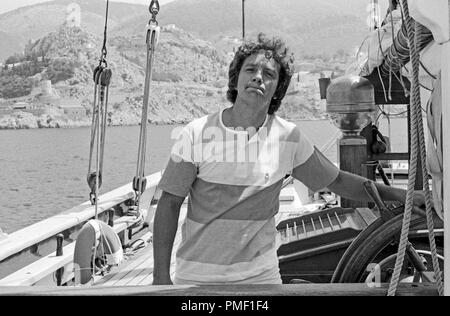 Sonne, Wind und weiße Segel, Fernsehshow mit Michael Schanze in Spanien 1979. Stockfoto