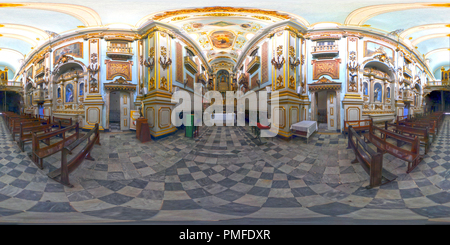 360 Grad Panorama Ansicht von Altar da igreja Nossa Senhora de Desterro