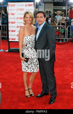 "Get Smart" Premiere Steve Carell, Nancy Wände 6-16-2008/Mann Dorf Theater/Westwood, CA/Warner Brothers/Foto von Joseph Martinez Datei Referenz # 23550 0018 PLX nur für redaktionelle Verwendung - Alle Rechte vorbehalten Stockfoto