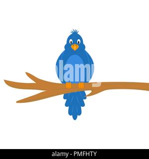 Cartoon lustiger Vogel Stock Vektor