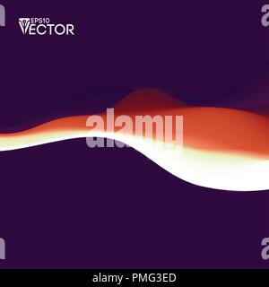 Vektor Landschaft abstrakte Farbverlauf Hintergrund. Farbe Hintergrund Textur Landschaft mit fließenden Formen. Motion Vector Illustration. EPS 10. Stock Vektor