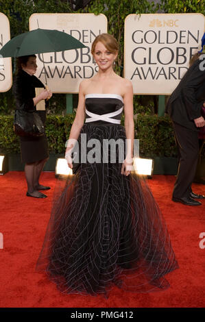 Schauspielerin Jayma Mays kommt bei der 67. jährlichen Golden Globe Awards im Beverly Hilton in Beverly Hills, CA Sonntag, 17. Januar 2010. Stockfoto